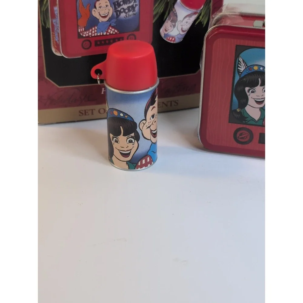 VTG 1999 Hallmark Keepsake Ornament Howdy Doody Lunch Box Set TV Show Thermos